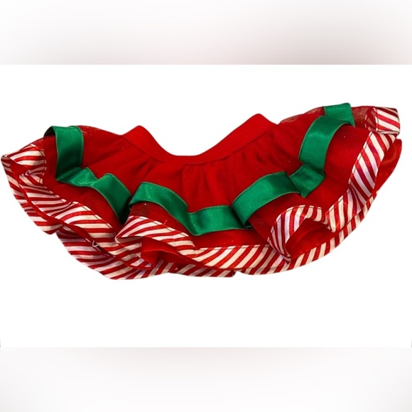 Build a Bear Christmas Shirt Red White LOVE Tulle Skirt Teddy Clothes - Picture 2 of 3